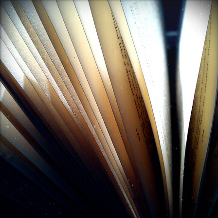 Open pages of a book