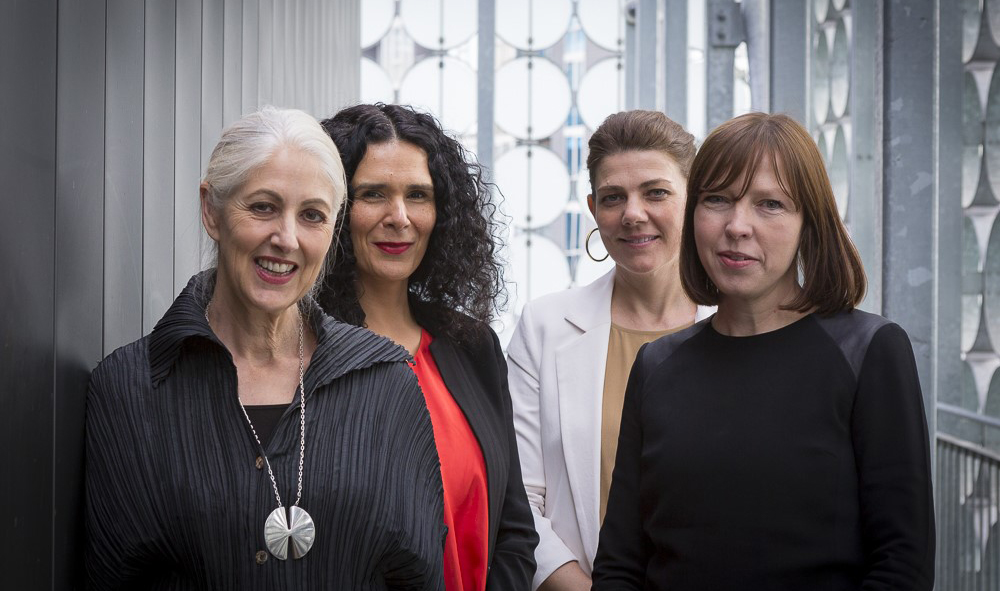 From left: Jill Garner (OVGA), Vivian Mitsogianni (RMIT), Clare Cousins (AIA), Amy Muir  (AIA Vic. chapter and RMIT)