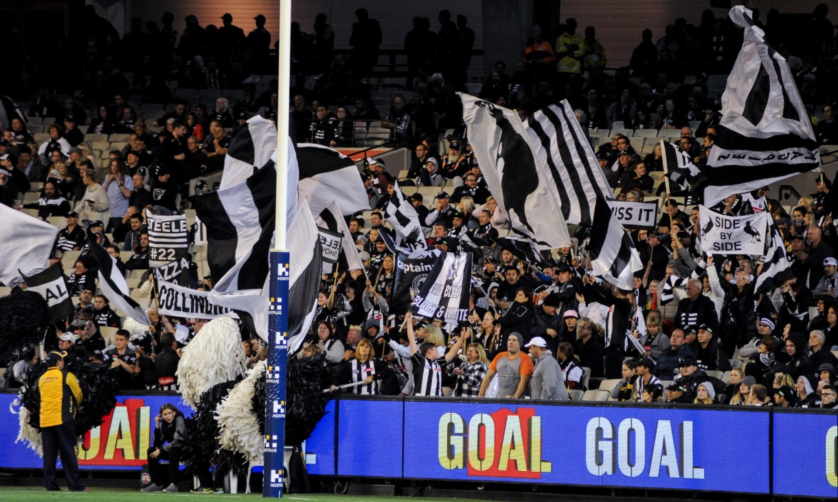 Collingwood Football Club's cheer squad.