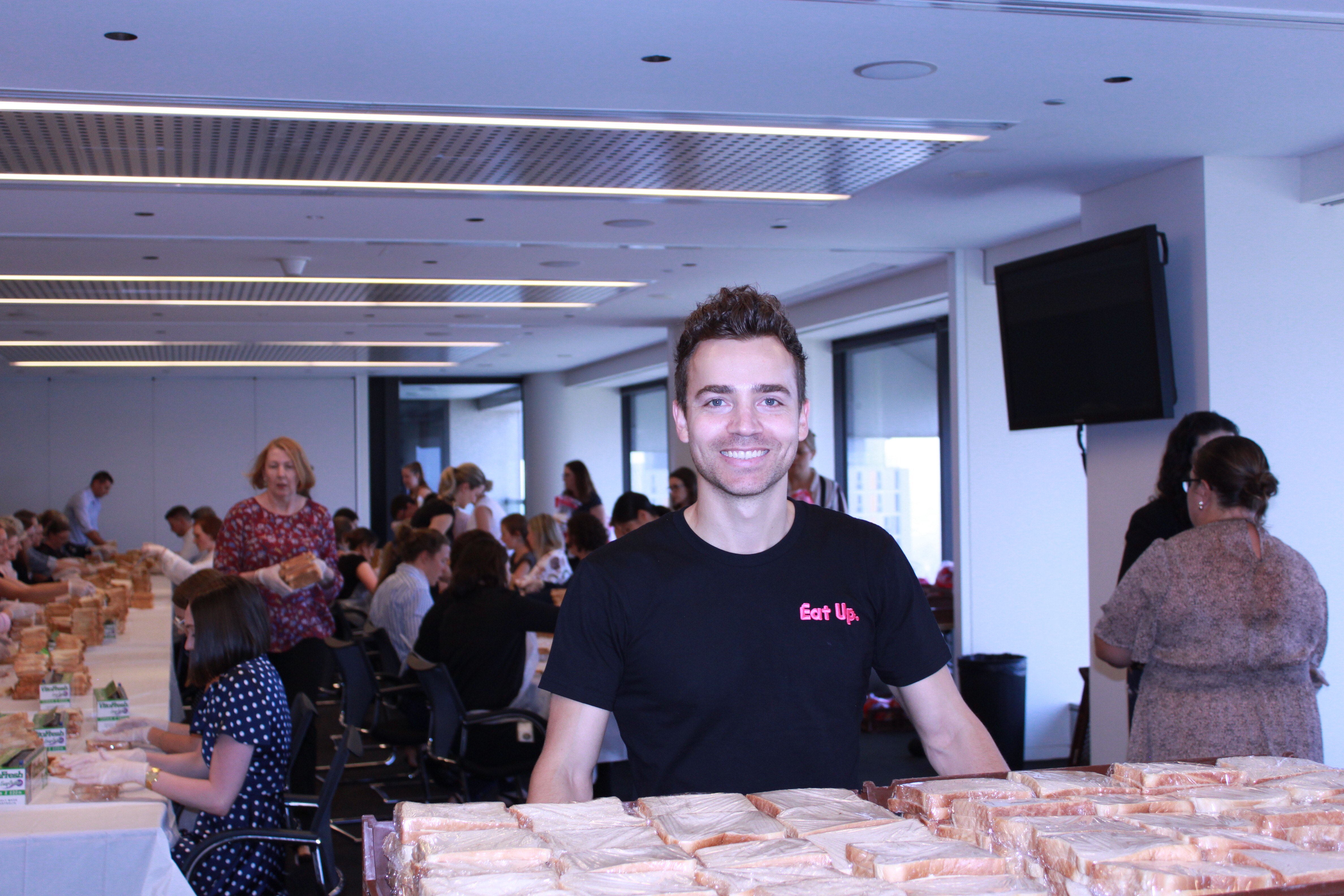  Galea founded Eat Up Australia to help young Aussies who go to school each day without any  lunch