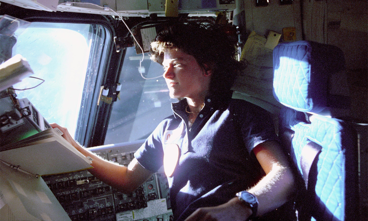 Sally Ride was the first American woman in space. Image: NASA