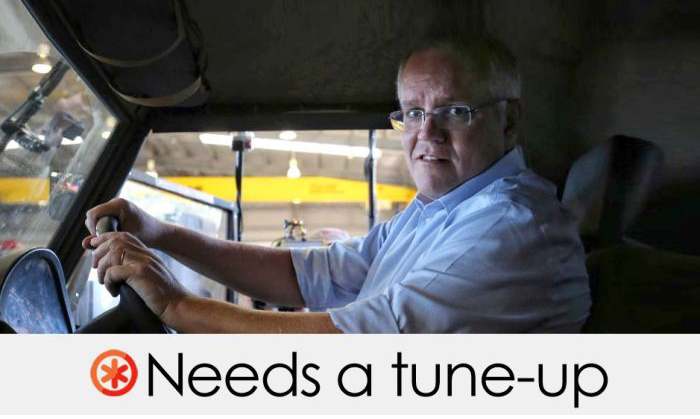 Prime Minister Scott Morrison said an electric vehicle "won't tow your trailer" and is "not going to tow your boat".