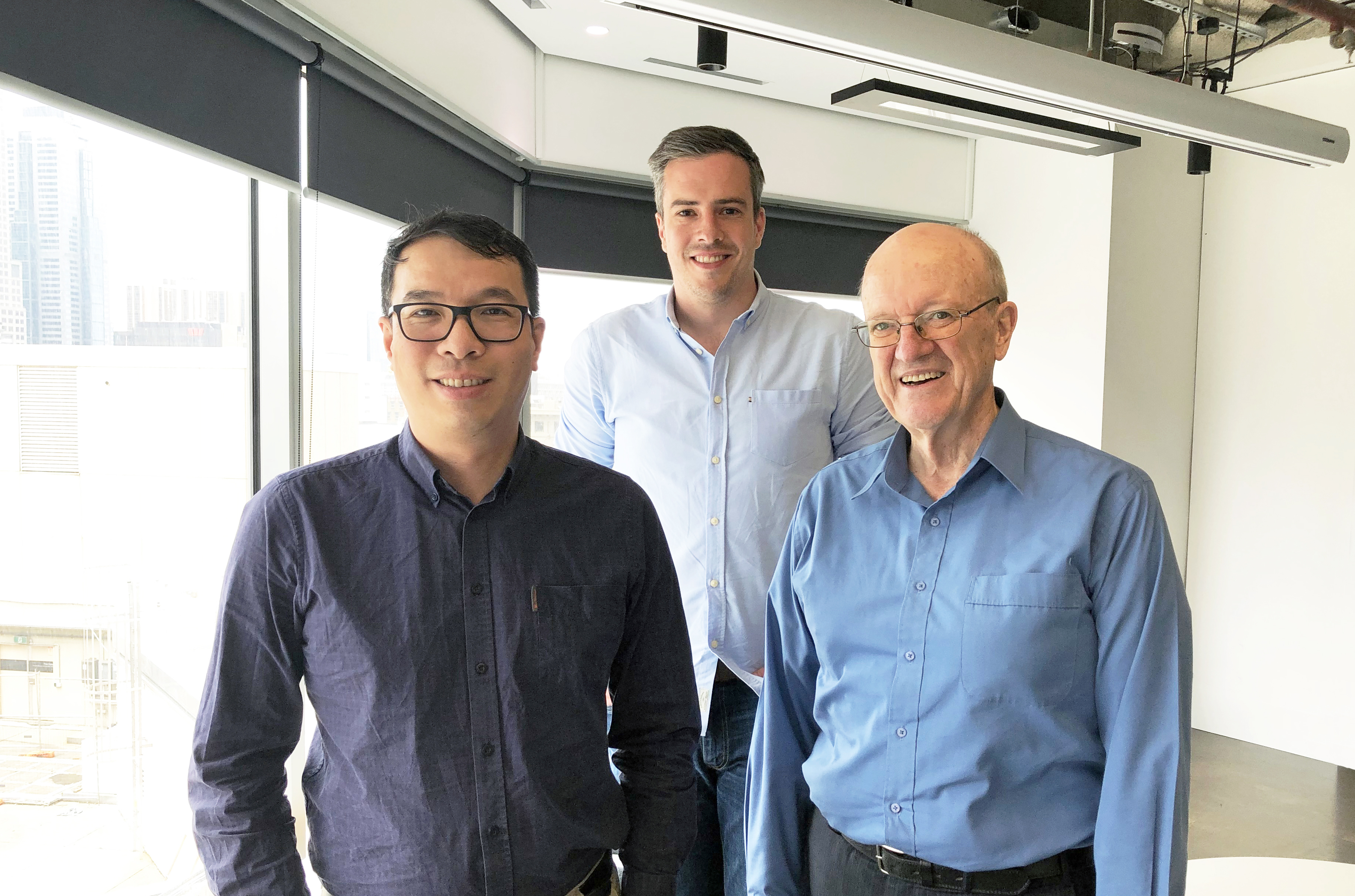 IND Technology CEO Dr Alan Wong, COO Andrew Walsh and Chairman Dr Tony Marxsen.