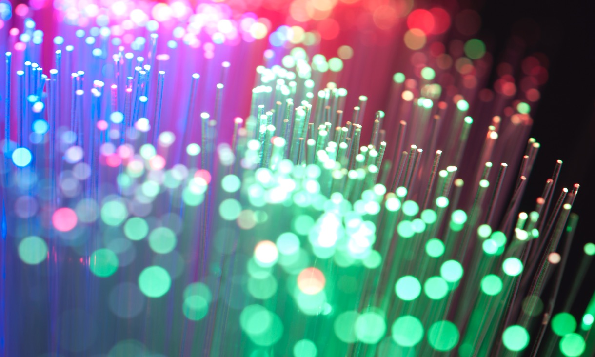 Colourful fibre optic cables