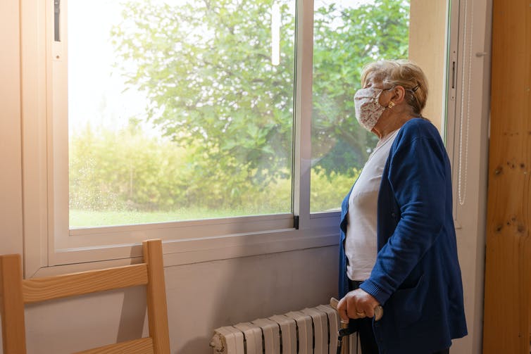 Older people are more likely to become severely unwell if they contract coronavirus. Shutterstock
