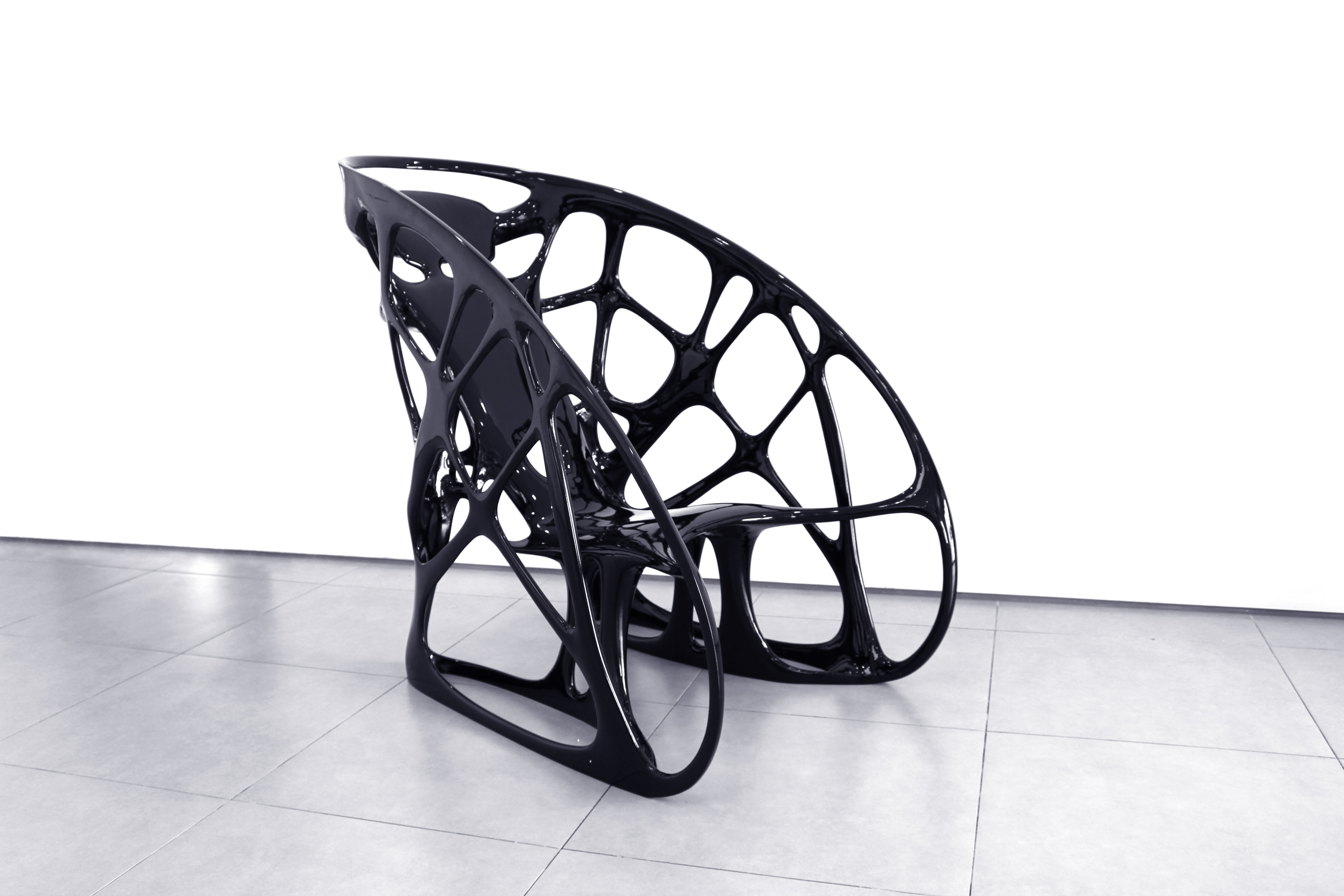 A chair designed and manufactured by Prof Mike Xie’s team using the BESO method and 3D printing technology (credits: Albert Li, Jiaming Ma and Mike Xie)