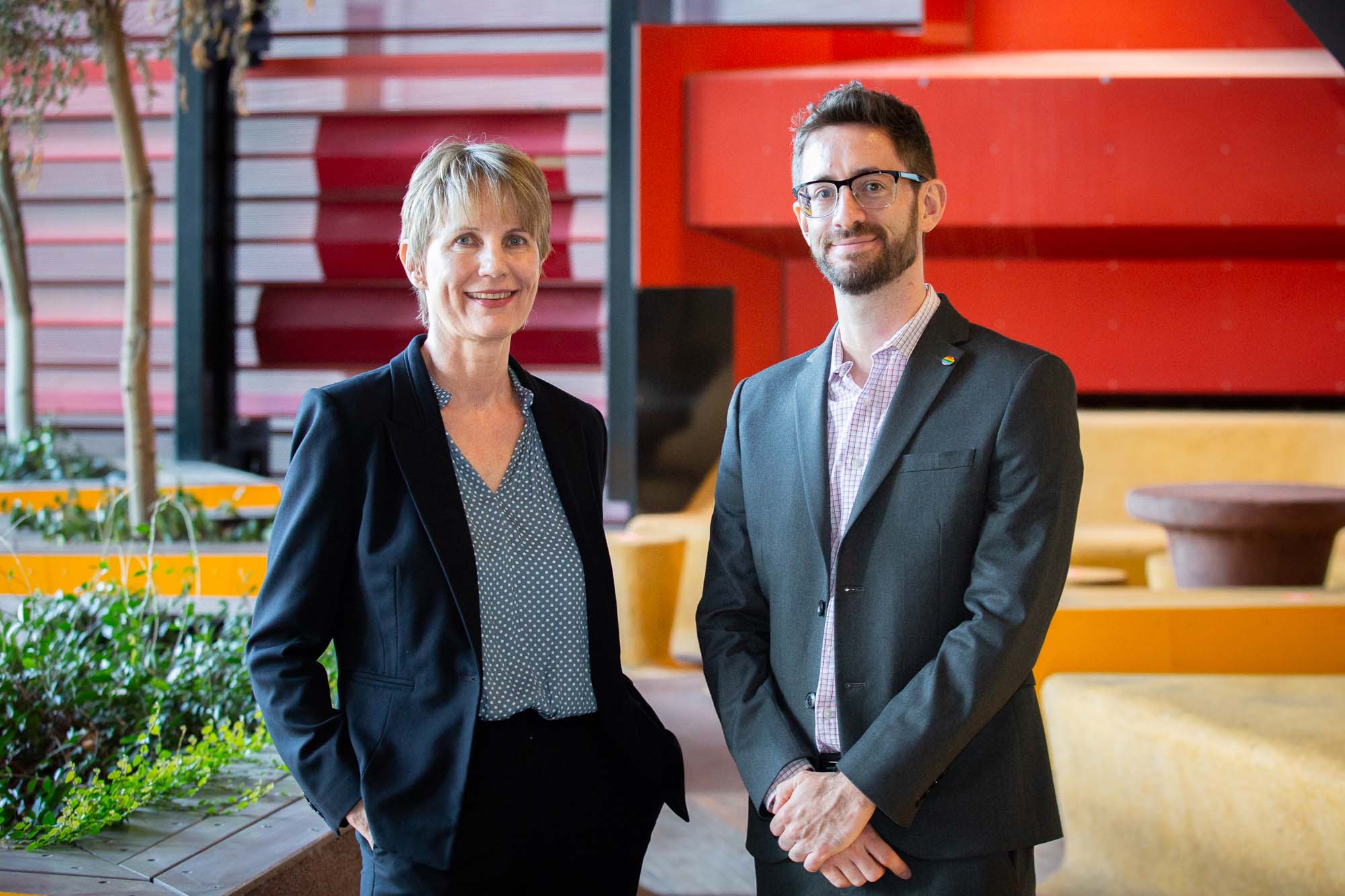 Project leads, RMIT's Dr Martie-Louise Verreynne and CSIRO's Dr George Feast.