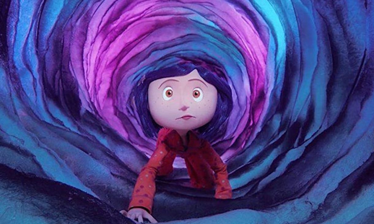 Still of animated girl from movie Coraline