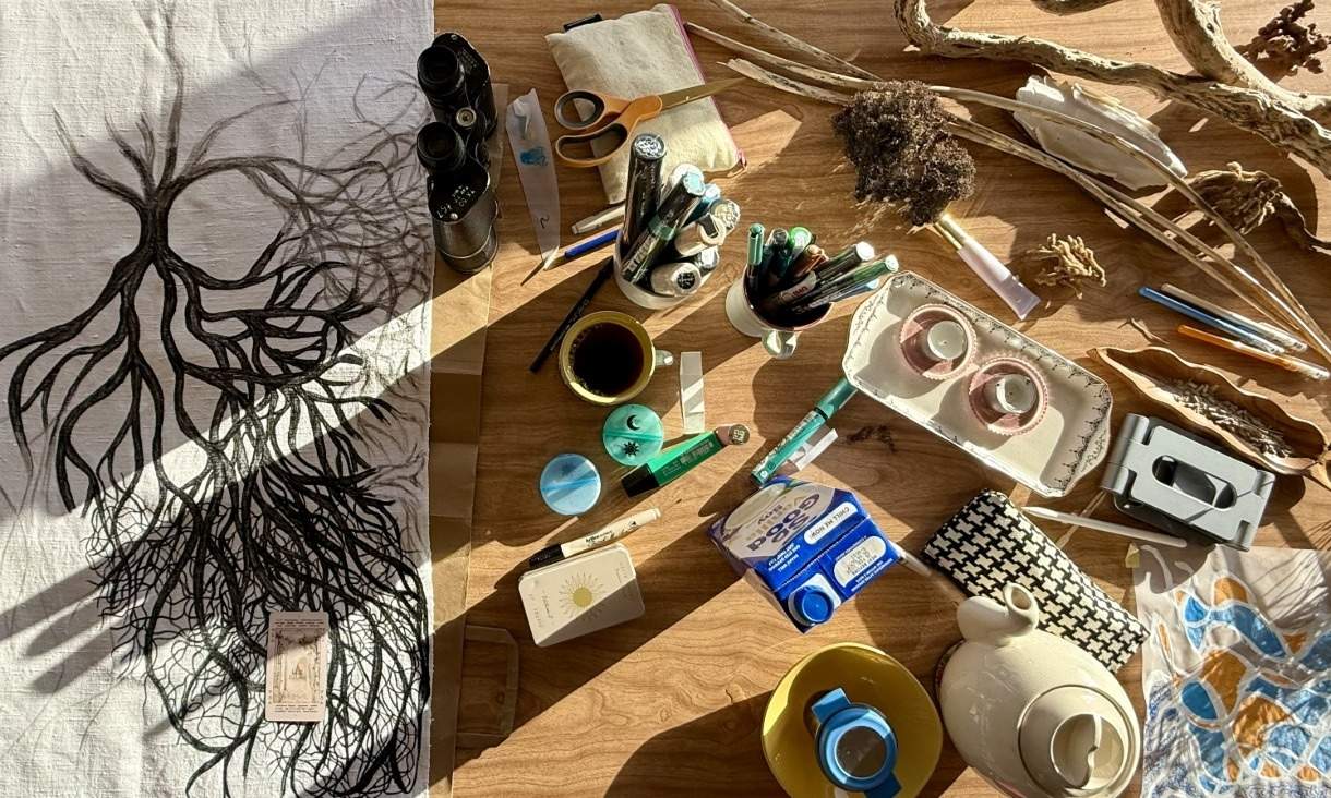 Jade Armstrong's creative practice while in residency