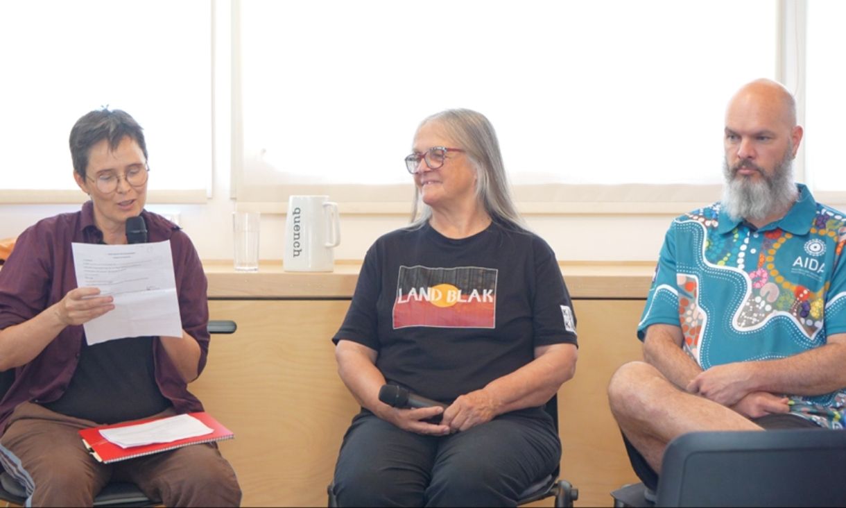 (L-R) Associate Professor Rebecca Hill, Associate Professor Vicki Couzens (RMIT) and Distinguished Professor Yin Paradies (Deakin). Credit: Grace Postill Pink