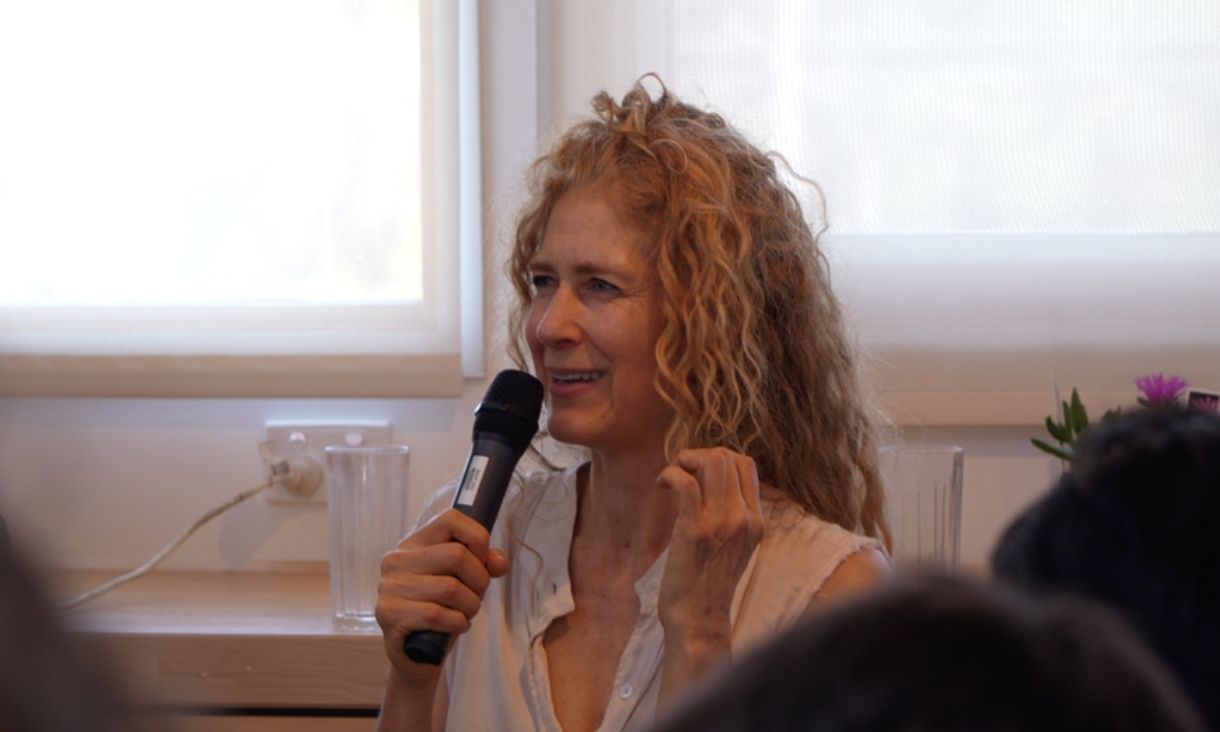 Professor Erin Manning (Concordia University). Credit: Grace Postill Pink 