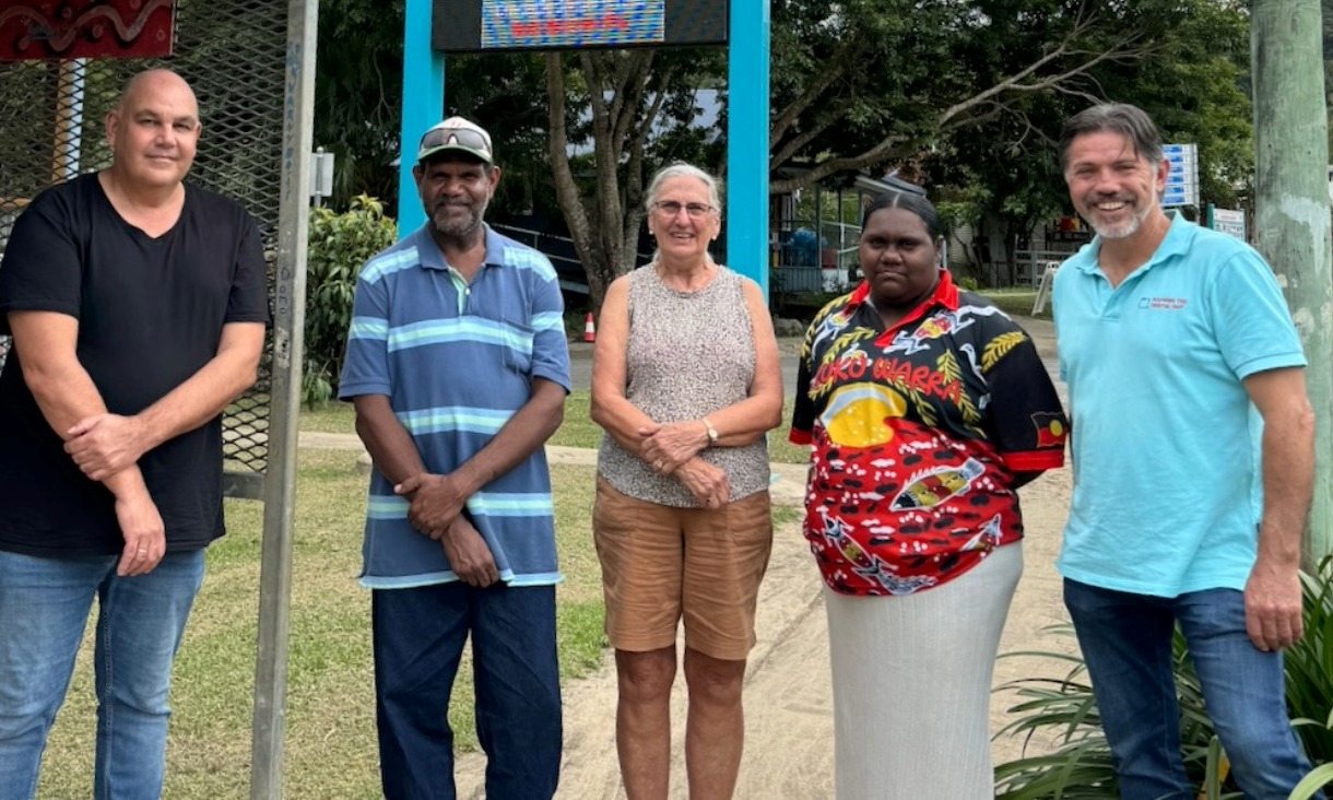 Photo of the research team in Wujal Wujal.