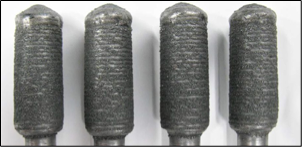 Laser-cladded cutting tools on a steel shank