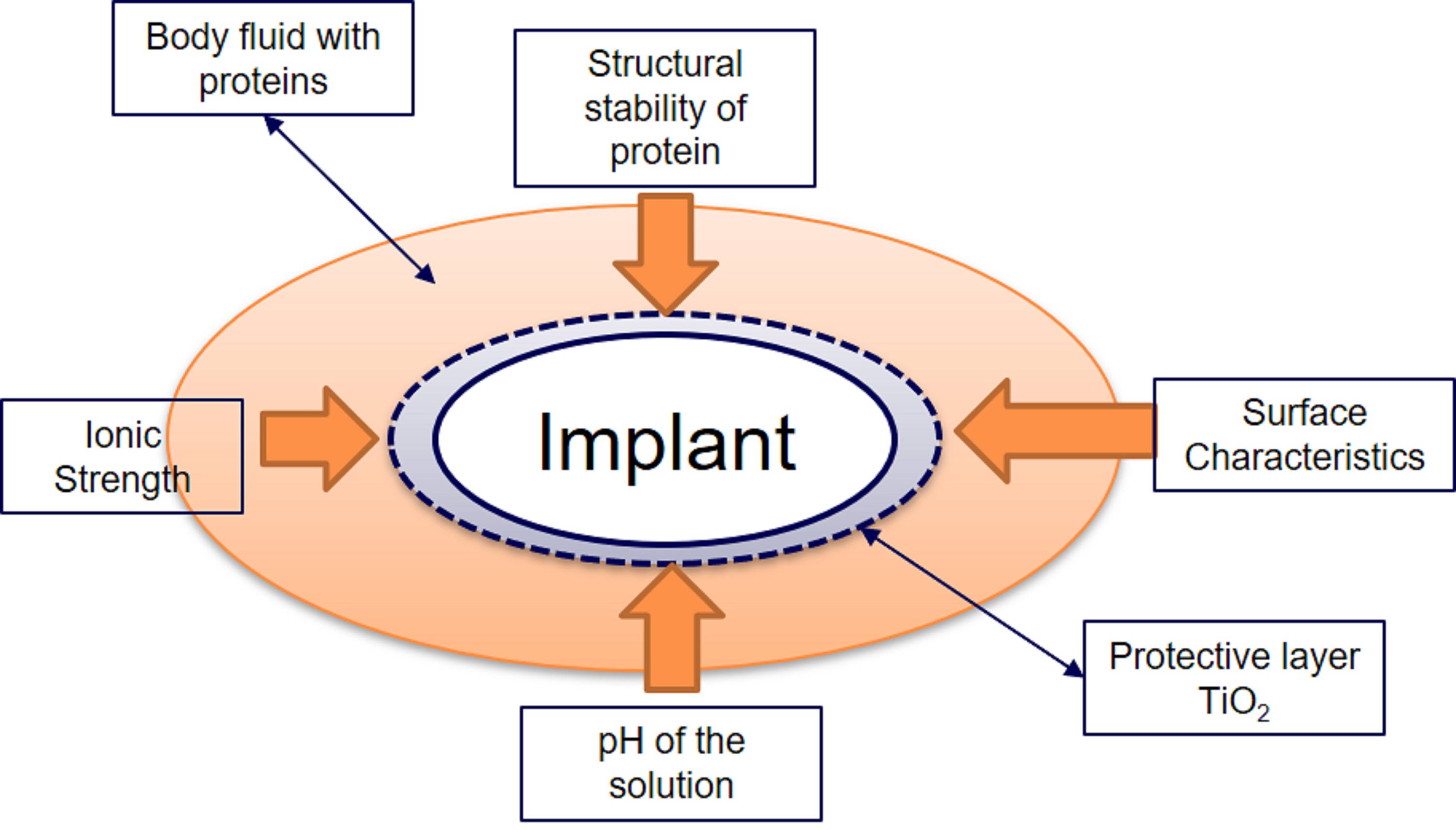 Figure 2: Parameters affecting metal implants in the human body 