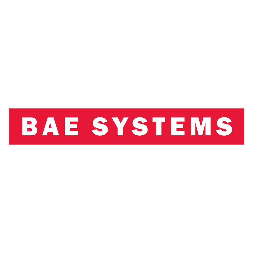 red and white BAE systems logo