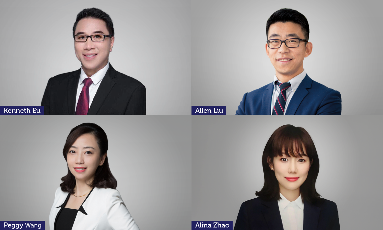 Kenneth Eu, Allen Liu, Penny Wang and Alina Zhao, RMIT Greater China team