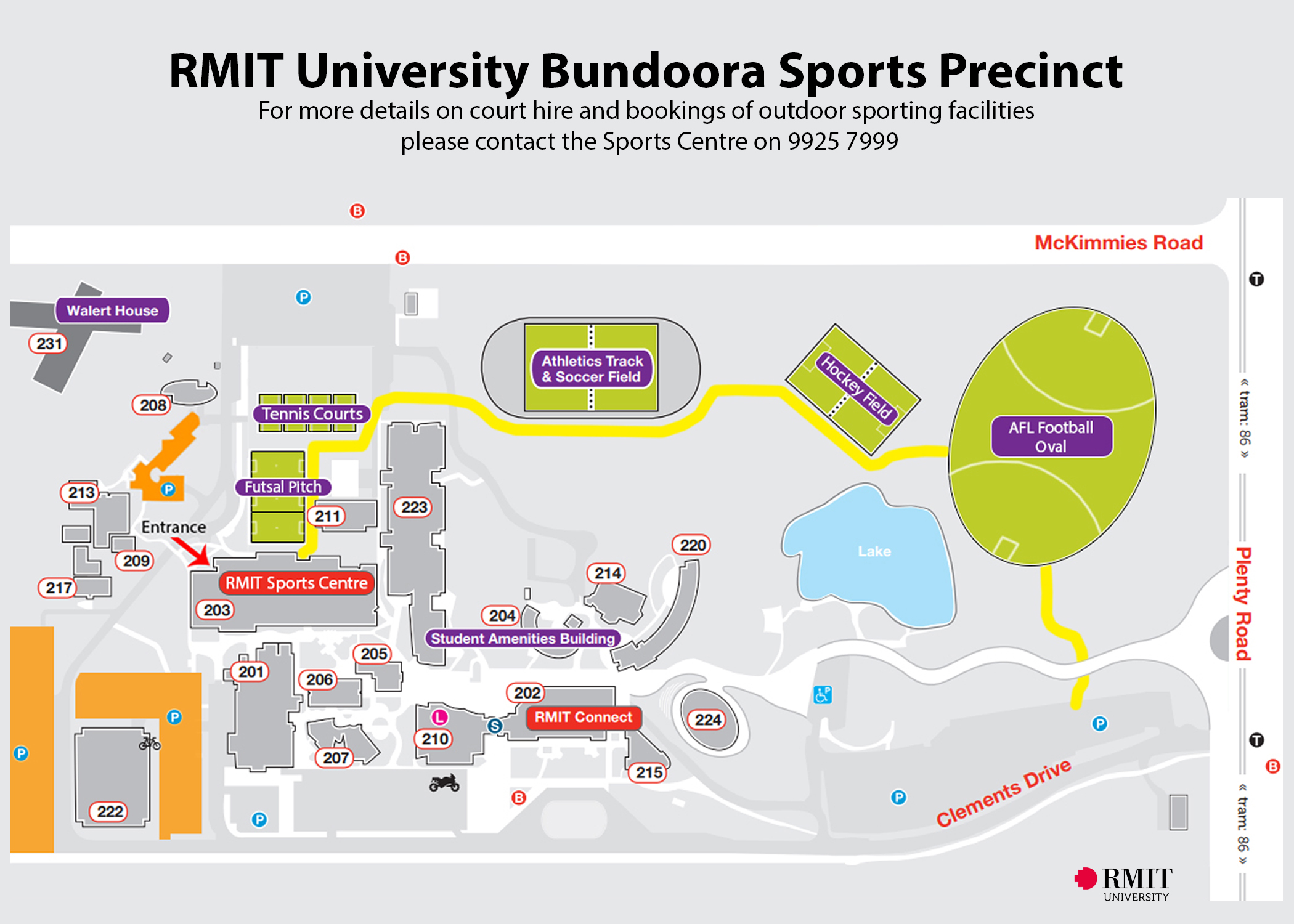 rmit city campus map Rmit Sports Centre Facilities Rmit University