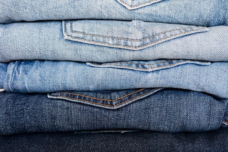 Denim Background. Blue Jeans of Different Shades and Textures Stock Image -  Image of abstract, denim: 175646717